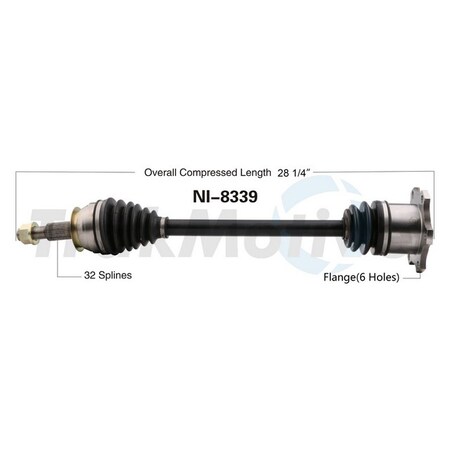Surtrack Axle Cv Axle Shaft, Ni-8339 NI-8339
